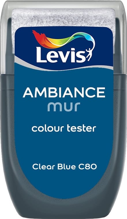 Levis - Muurverf Kleurtester Mat Mix - Clear Blue C80 - Mengverf - 30 Ml