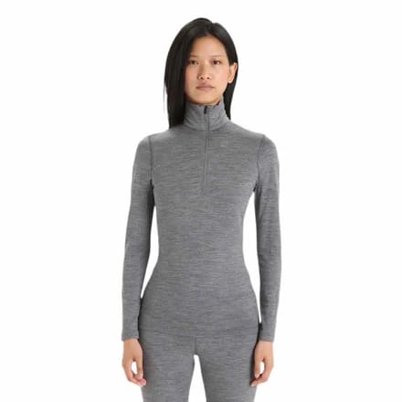Icebreaker Merino 200 Oasis Lange Mouwen Basislaag Grijs XL Vrouw