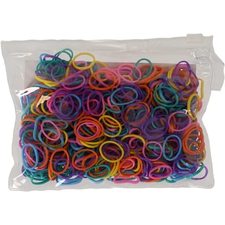Q-essentials Invlechtelastiekjes Breed Box 50 gr - Gemengd