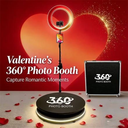 Bruiloft- en feestfotografie-artikel 360 Selfie Booth met selfieplatform. Draagbare mini. 360 Selfie Booth 80 cm x 100 cm