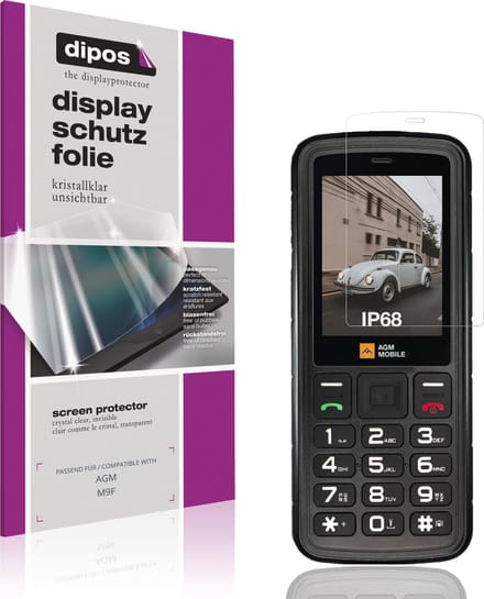 dipos – 4x Beschermfolie geschikt voor AGM M9F | Krasbestendige & heldere Screenprotector Ultra-Thin