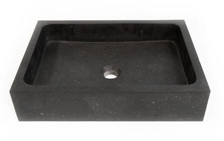 FugaFlow Efficiente Arredo Waskom 50x36x11cm - natuursteen donker