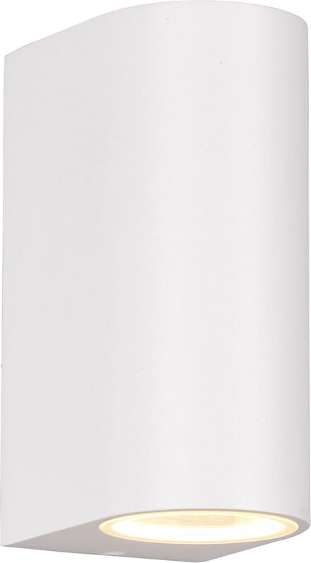 TRIO ROYA - Wandlamp - Wit mat - excl. 2x GU10 4,9 W - Bewegingssensor - Buitenverlichting - IP44