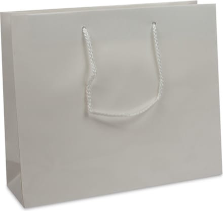 Luxe papieren tasjes, 41x14x36 WIT (10 stuks)