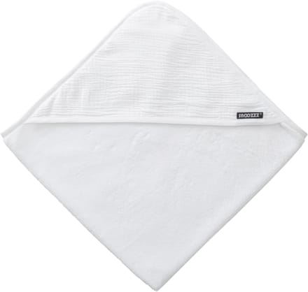 Snoozzz Badcape - 100% Badstof Katoen - 75x75 cm - Wit