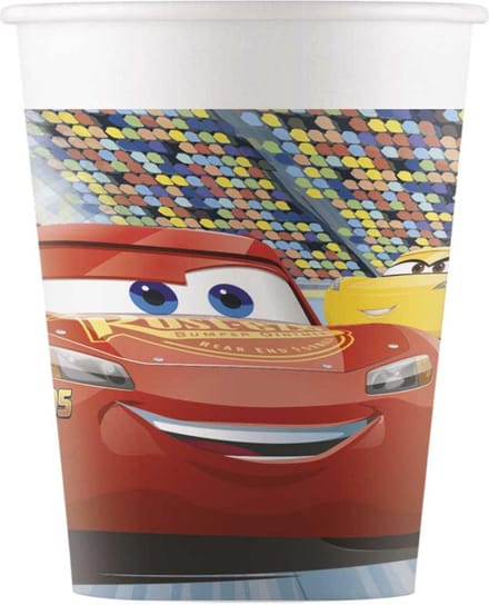 Vegaoo - 8 kartonnen Cars 3 bekers