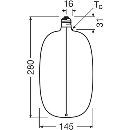 Osram E27 LED Kaarslamp | 4.8W 1800K 220V/240V 818 100Lm | 320° Dimbaar