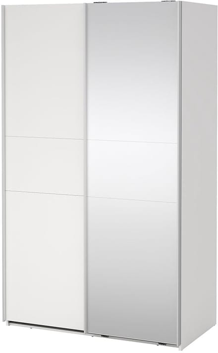 Como schuifdeurkast 2 deuren 120x200cm wit.