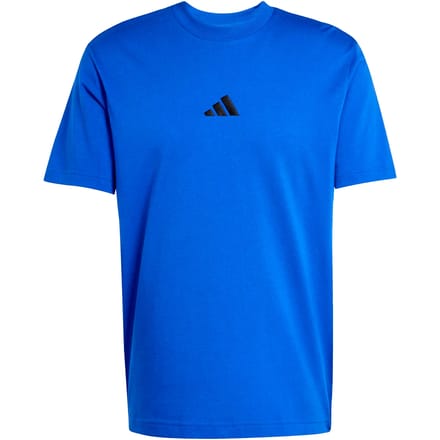 Adidas Essentials Small Logo Single Jersey T-shirt Met Korte Mouwen Blauw M / Regular Man