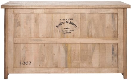J-Line barkast 3 Lades + 3 planken - hout - naturel