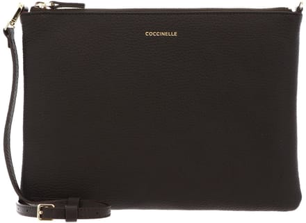 COCCINELLE Leren schoudertas Best Crossbody Bag Fango donkergroen