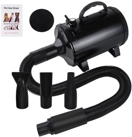 LabelOne Hondenfohn - Waterblazer - Waterblazer Hond - incl. 4 opzetstukken - instelbare blaaskracht - regelbare temperatuur