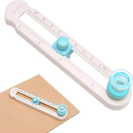 Cirkelsnijder - Papier snijder - Kaarten maken - Verstelbaar 2-20 cm - 360° draaibaar - null