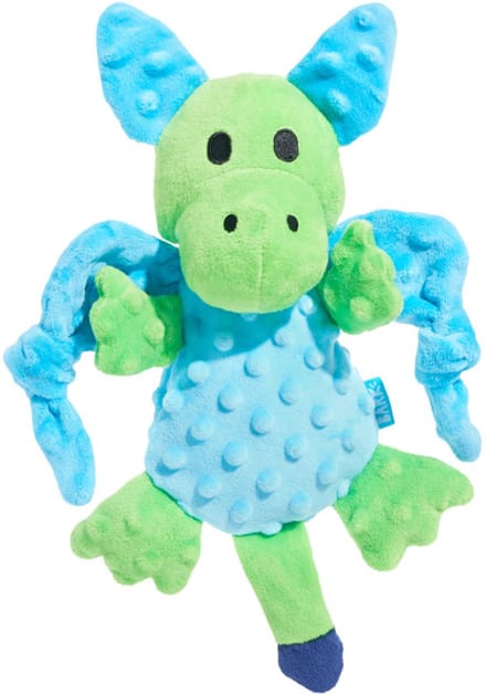 BARK - Humbert The Dragon Draak - Pluche - Blauw/Groen - 29X31X10 cm