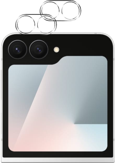 Camera Protector geschikt voor Samsung Galaxy Z Flip 7 FE - 2 stuks van glas Transparante glazen