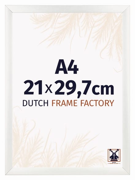 Fotolijst A4 21x29,7 cm - MDF - Wit Geveegd - Praag
