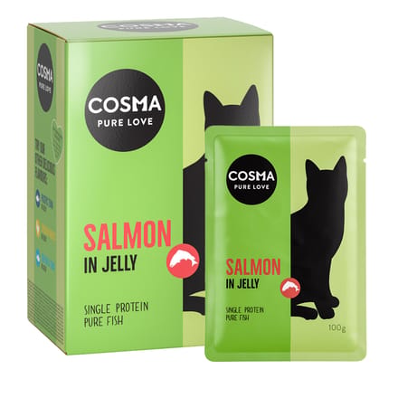 6x100g Original Vershoudzakjes Zalm Cosma Kattenvoer