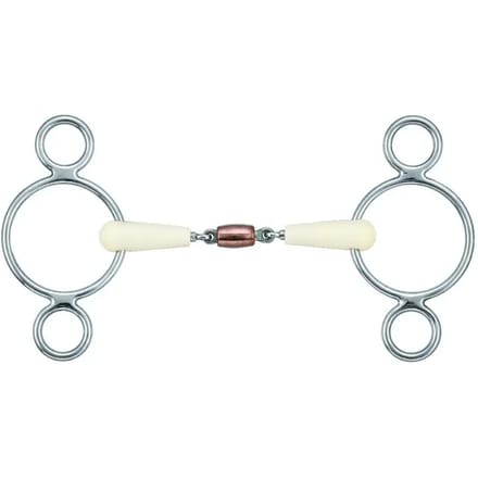Pessoa dubbelgebroken paardenbit Soyo Happy Mouth 3