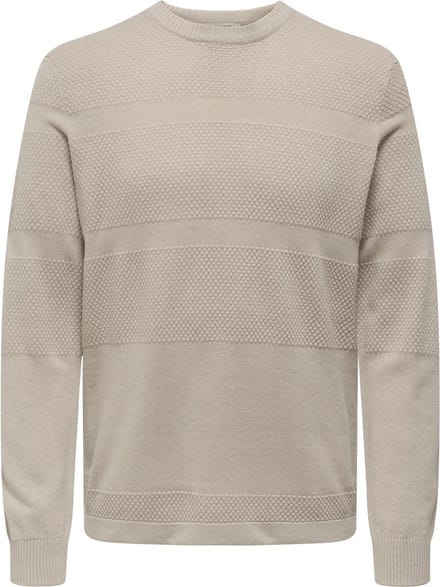 ONLY&SONS - ONSMALIK REG 12 PINAPLE CREW KNIT NOOS - Heren - Gebreide truien