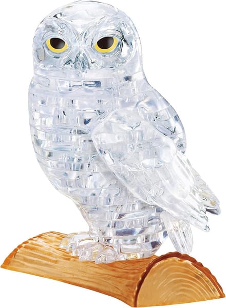 Crystal Puzzel - 3D Uil - Creatieve Ontspanning - Doorzichtig Ontwerp - 42 Stukjes - Helder