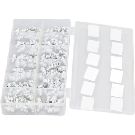 130 stuks Hydraulische Smeernippel 12 Soorten SAE Zerk Smeernippel Assortiment