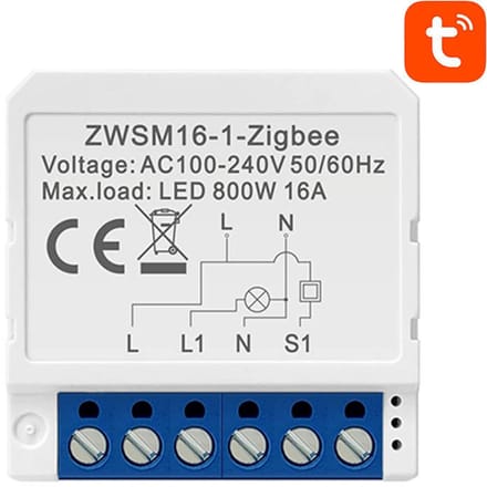 Avatto Zigbee-Schakelaar Voor Tuya Zwsm16-W1 Slimme Afstandsbediening