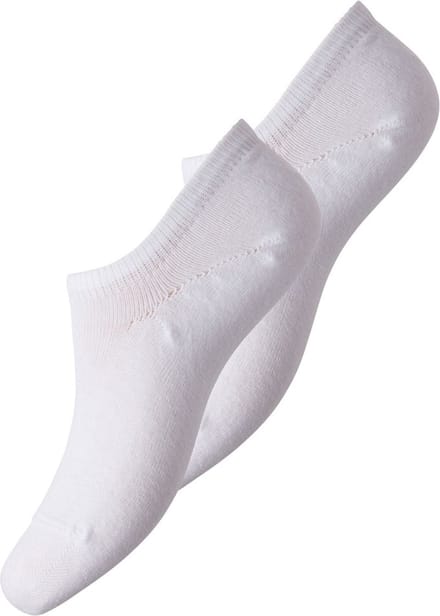2-paar dames sneaker sokken - Katoenen enkelsokken - 38 - Wit