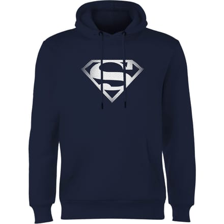 Superman Spot Logo Hoodie - Navy - S