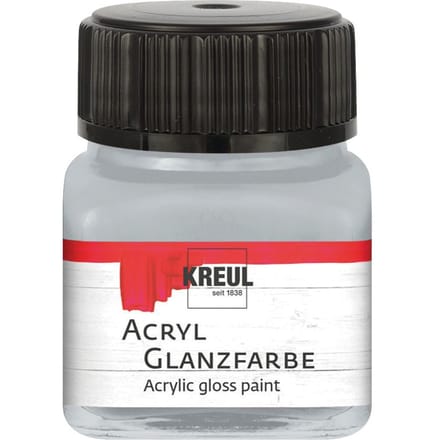 KREUL acrylglansverf, 20 ml, Metallic - Zilver