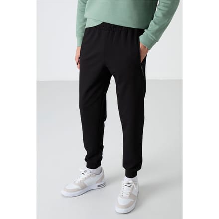 Heren Effen Pull-on Sweatpants Met Ritszak