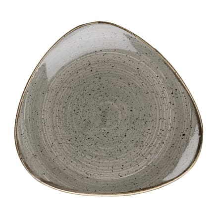 Churchill Stonecast Grey Cappuccino Lotus Bord (12 stuks)