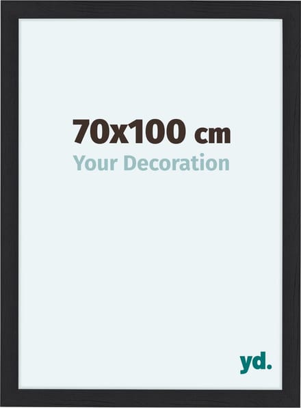 Your Decoration - Fotolijst 70x100 cm - MDF - Zwart Houtnerf - Como