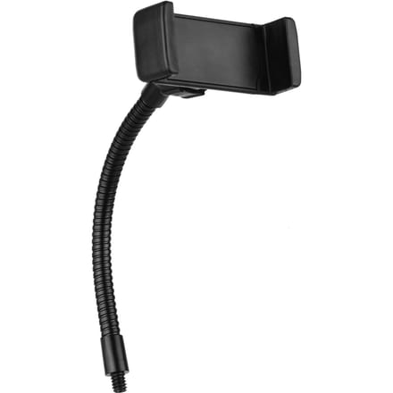 Opvouwbare telefoonklemhouder met 1/4 schroefbevestiging voor LED-ringlicht smartphone-montage zwart