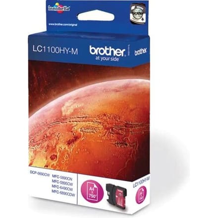Brother Inktcartridge LC-1100HYM Magenta Hoge capaciteit