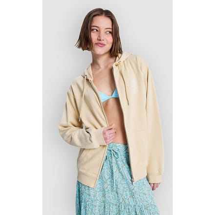 Roxy Surf Stoked Sweatshirt Met Rits Beige S Vrouw