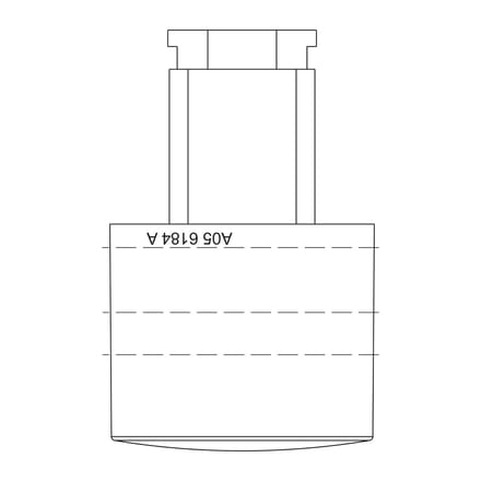 AEG knop, energieschakelaar, inox, 9-0 140056184025