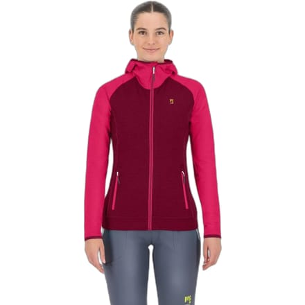 Fleece met capuchon en volledige rits voor dames Karpos Ambrizzola