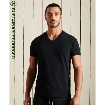 T-shirt met korte mouwen Superdry Vintage Logo Emb V
