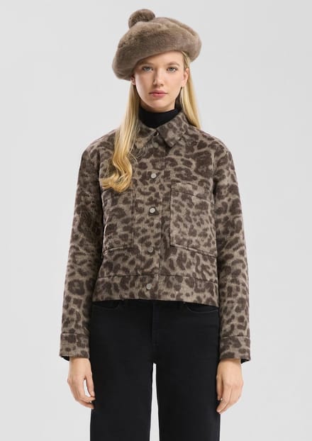 Q/S designed by - Dames jas - Maat M - Vrouwen - Bruin - voering