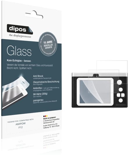 dipos – 2x Matte Pantserfolie geschikt voor AMIPOW F12 | 9H Screenprotector