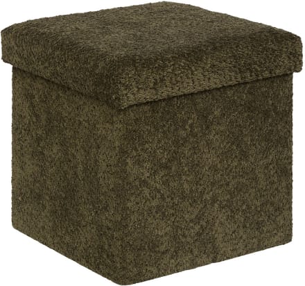 Atmosphera Soana Poef met Opbergruimte - 38x38x38cm - Groen