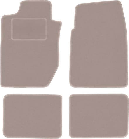 Beige velours vloermatten voor: Dodge Durango I SUV (1997-2003)