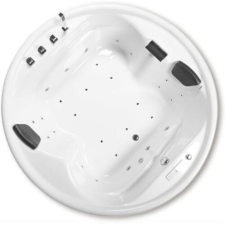 Caribia Vidal Premium whirlpool 182 x 182 cm without skirt, round 80784