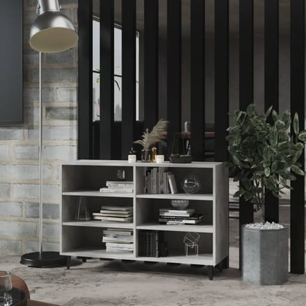 vidaXL - Dressoir - 103,5x35x70 - cm - bewerkt - hout - betongrijs