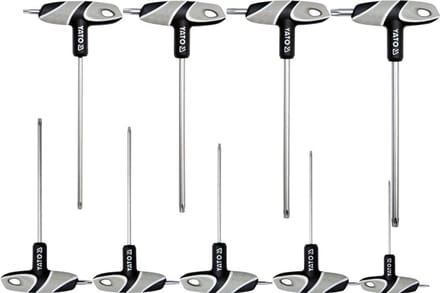 Yato Torx Inbussleutelset met Handgreep T10-T50 - 9 Delig