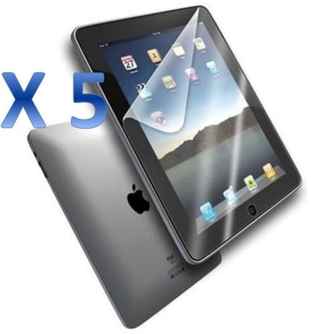 iPad 2 / iPad 3 / iPad 4 - 5 stuks Beschermende kunststoffen Plastic screenprotector transparante plastic schermfolie voor tablets