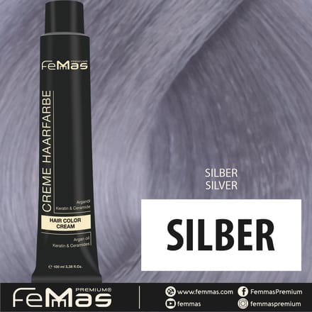 Femmas (Zilver) - Haarverf - Pure & Mix - 100ml