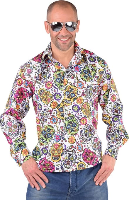 Hippie overhemd blouse smileys