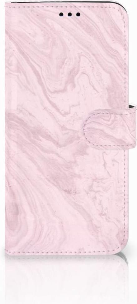 Samsung Galaxy S9 Plus Bookcase Marble Pink - Origineel Cadeau Vriendin