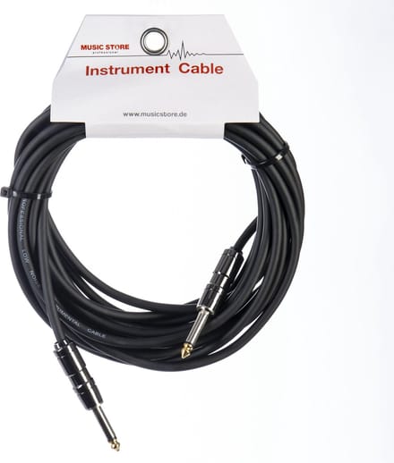 Gitaarkabels - MUSIC STORE Instrument Cable Silent 6m (Black)